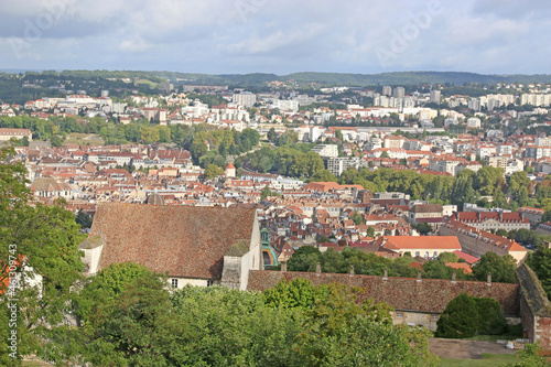 Besancon town, France from the citadel 