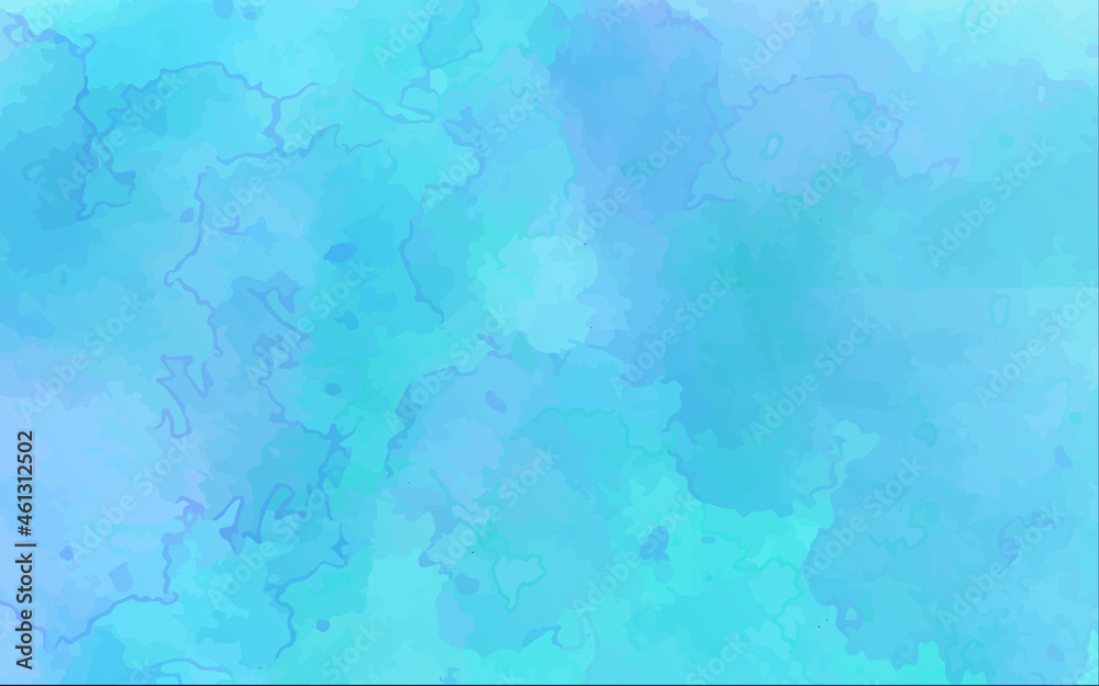 Abstract Light blue pastel watercolor background