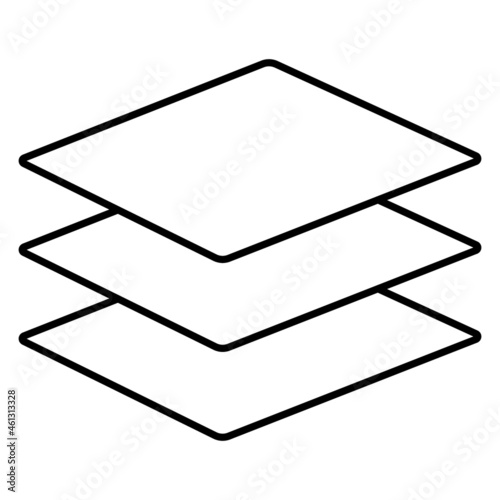 Layers Vector icon that can easily modify or edit

