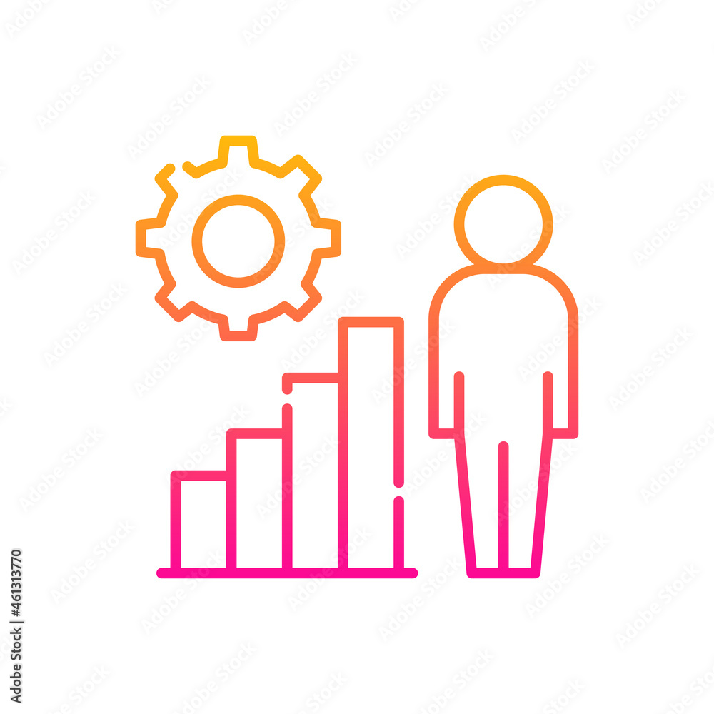 Personal Growth vector gradient icon style illustration. EPS 10 file Personal Growth vector gradient icon style illustration. EPS 10 file