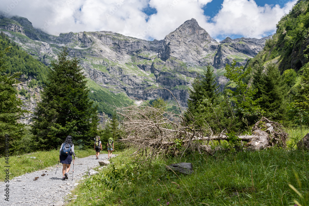 Naklejka premium Randonneurs à Sixt Fer à cheval