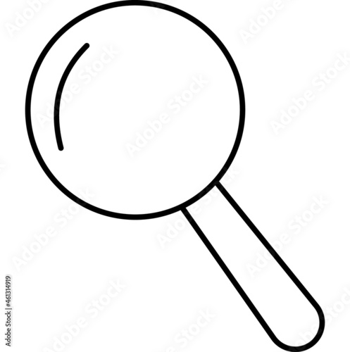 Magnifier Vector icon that can easily modify or edit


