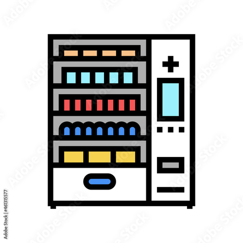 medical vending machine color icon vector. medical vending machine sign. isolated symbol illustration