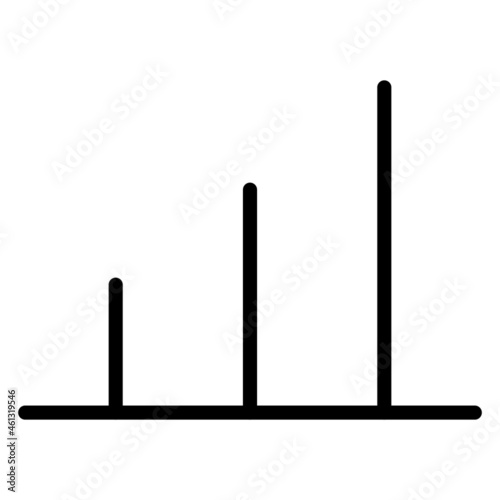 Graph Vector icon that can easily modify or edit  