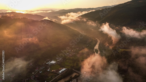 Aerial View of Apuseni Mountains in Romania