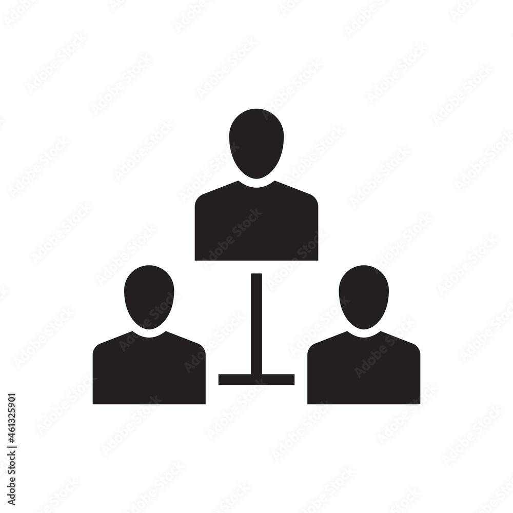 Business Team Hierarchy Icon - leader management icon - people connected icon - people network icon Business Team Hierarchy Icon - leader management icon - people connected icon - people network icon
