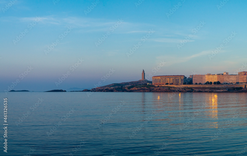 Sunset over the Tower of Hercules
