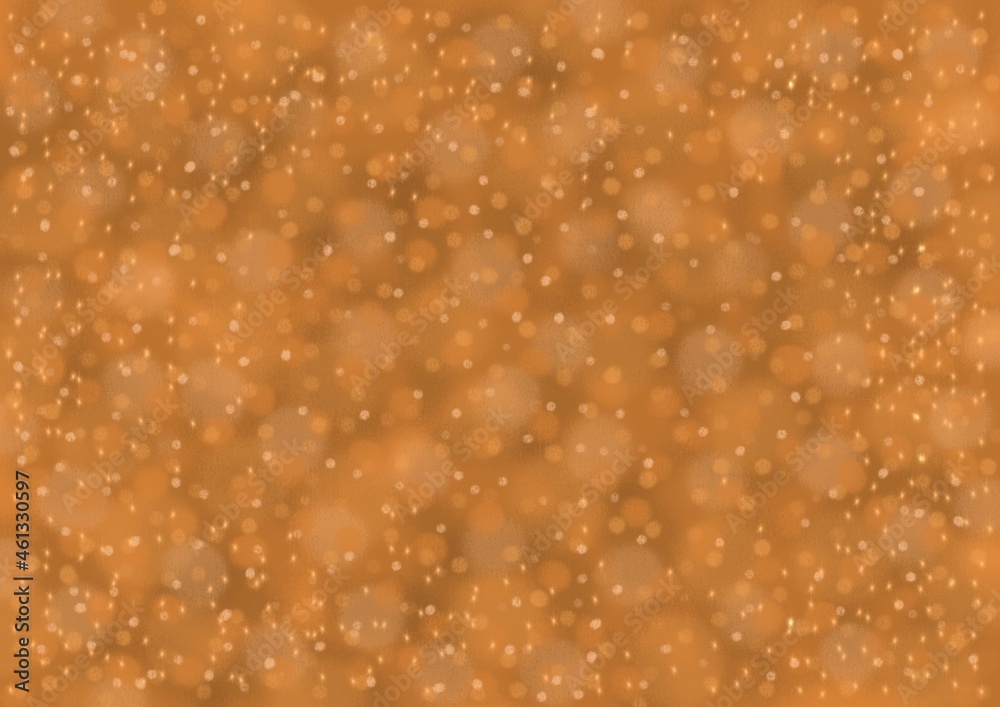 Orange autumn golden banner, painted in bokeh style Orange autumn golden banner, painted in bokeh style