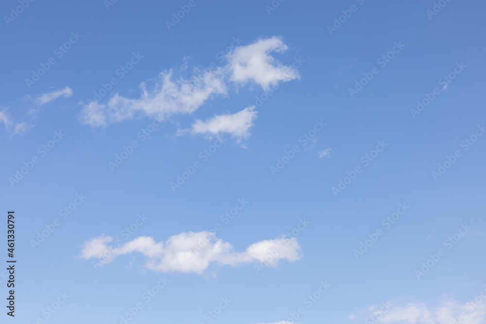 Amazing clouds hanging in the blue sky. Wonderful sunset and a better sunrise with beautiful clouds with a colourful sky.