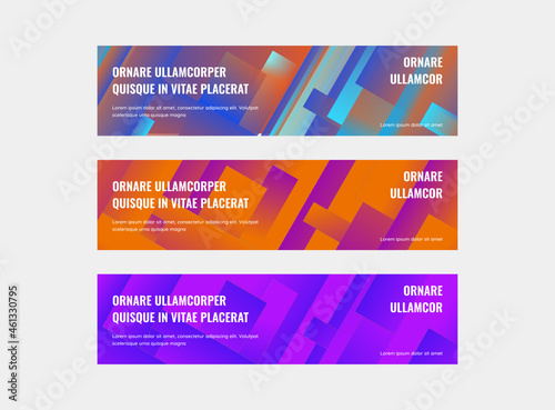 Abstract modern banner design