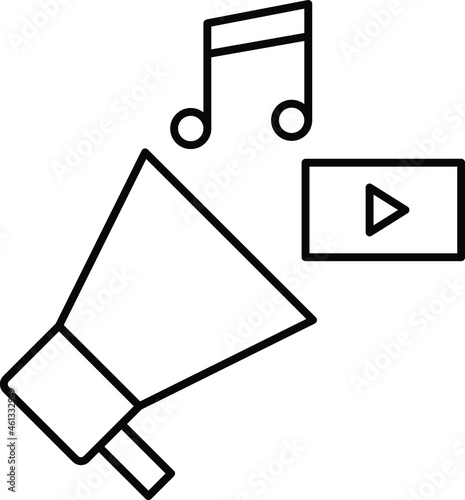 Advertising Vector icon that can easily modify or edit

