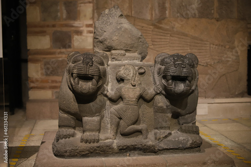 Lion Sculpture in Museum of Anatolian Civilizations, Ankara, Turkey photo