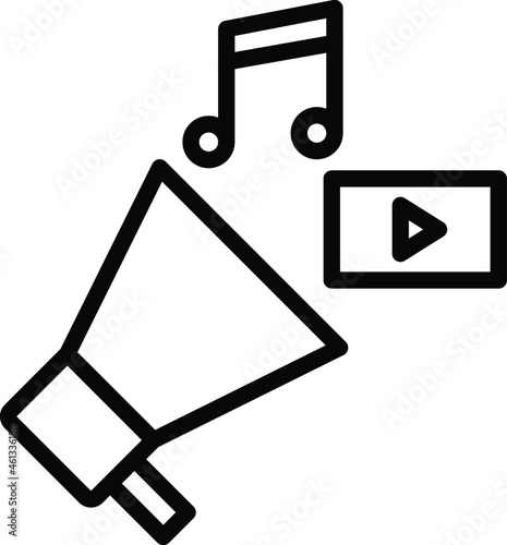 Advertising Vector icon that can easily modify or edit

