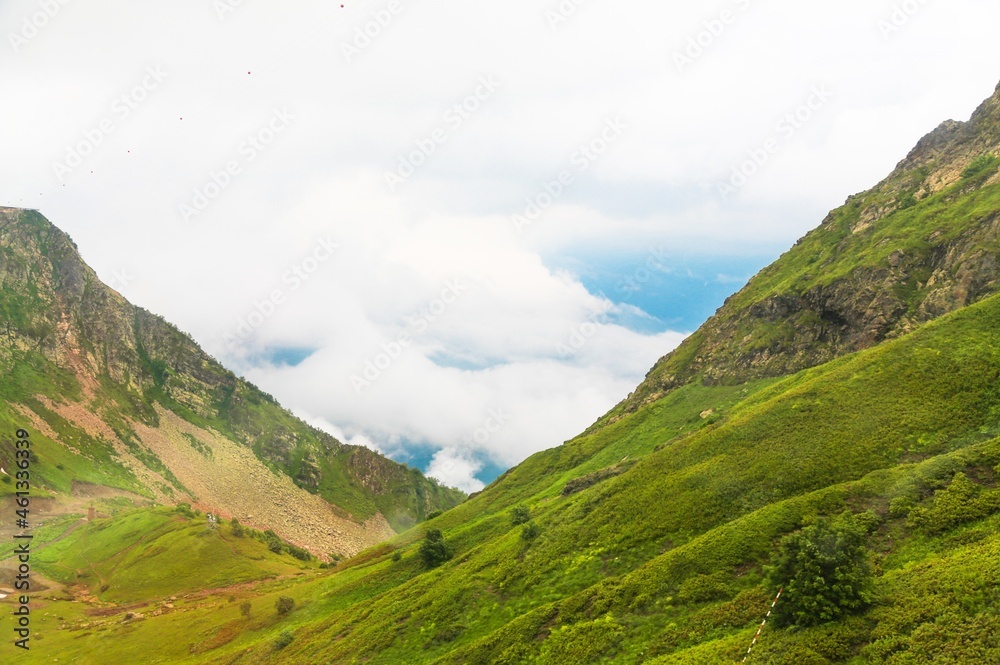 The beautiful natural scenery of mount  and beauty sky