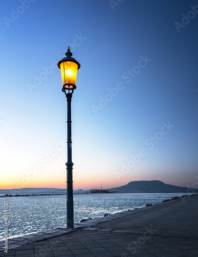 Lake Balaton in winter in b...