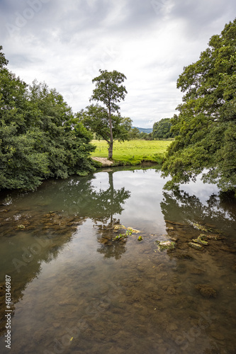 Reflections on the River Teme, Leinwardine, Herefordshire, England © Kathy Huddle 