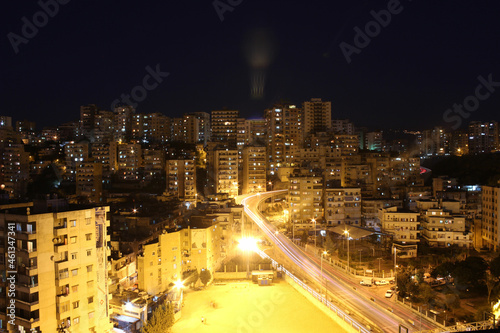 Tripoli, Lebanon cityscape, city at night and skyline.