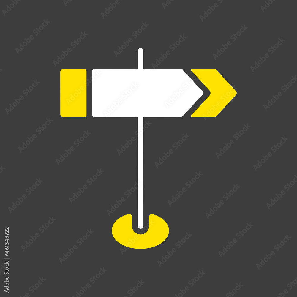 Signpost vector icon. Navigation sign Signpost vector icon. Navigation sign