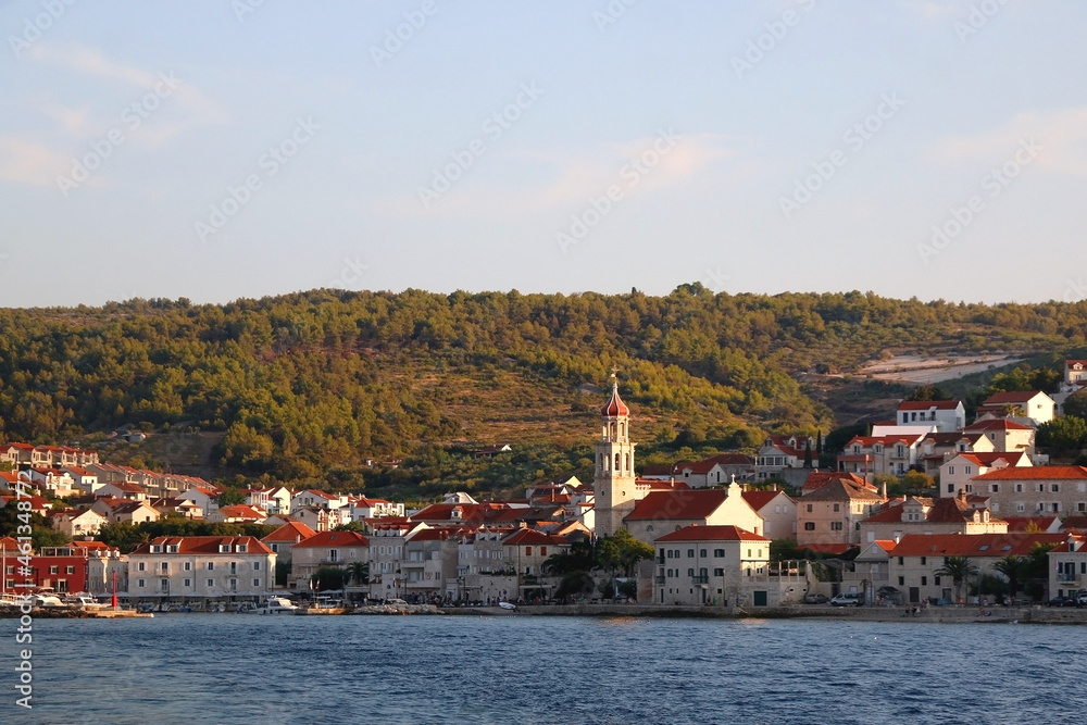 View of Sutivan, small picturesque town on isladn Brac, Croatia. View of Sutivan, small picturesque town on isladn Brac, Croatia.