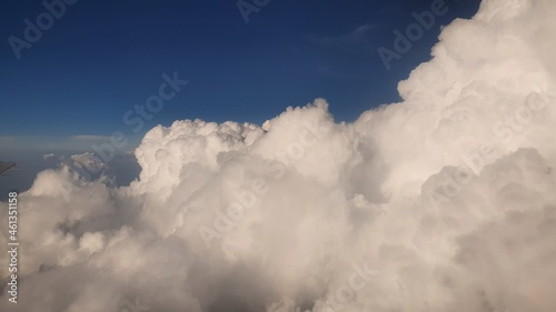 clouds over the mountains