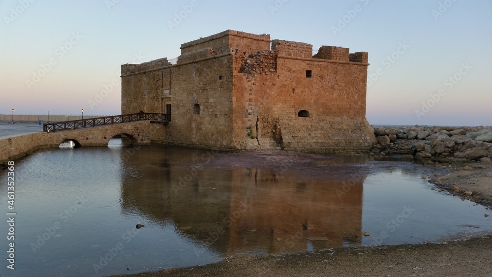 The beautiful medieval Paphos Castle in Cyprus
