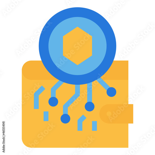 wallet flat icon