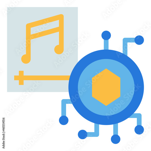 music flat icon
