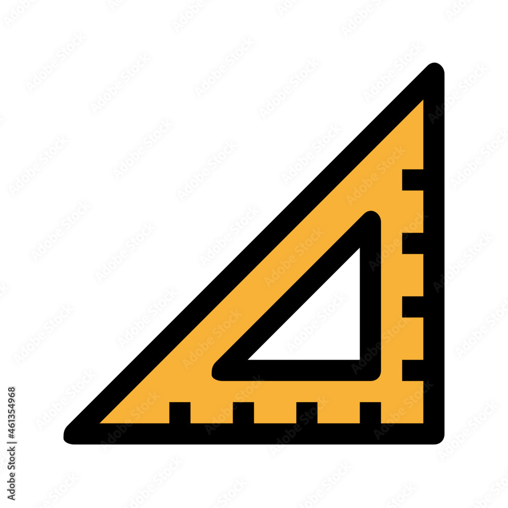 ruler Color line icon ruler Color line icon