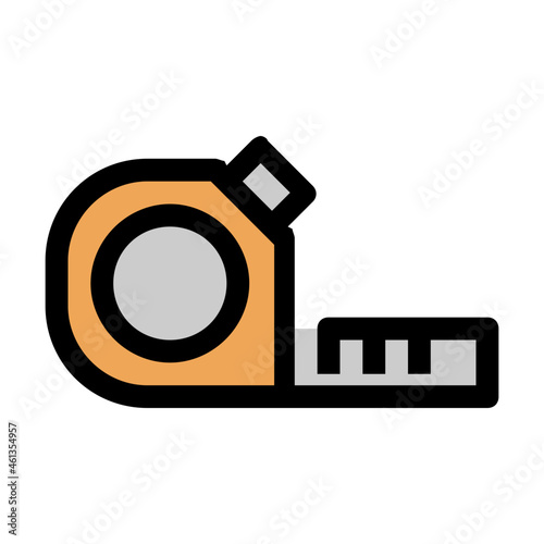 measuring tape Color line icon