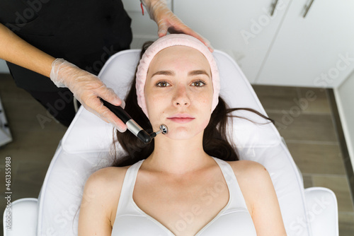 Portrait of a relaxed beautiful woman photo