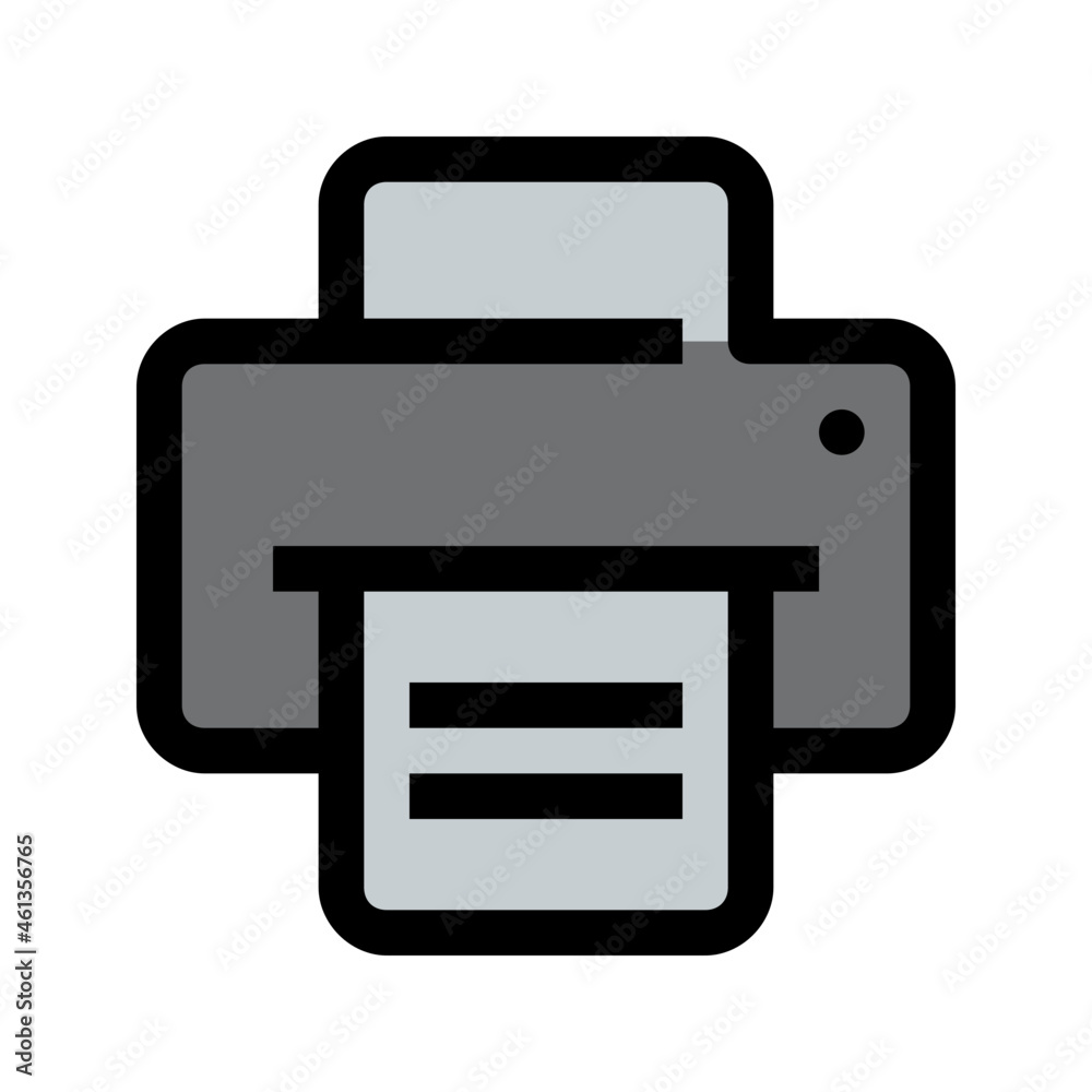printer Color line icon printer Color line icon