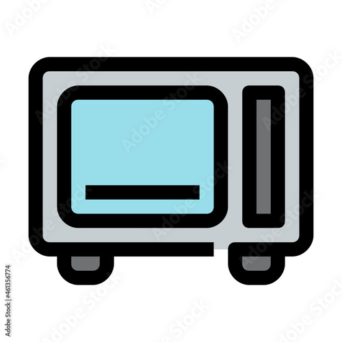 microwave Color line icon