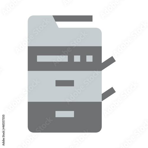 copy machine flat icon