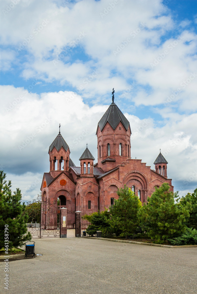 Temple of St. George Victorious in Gai Kodzor. Place of compact penetration of Armenians. Krasnodar region. Russia