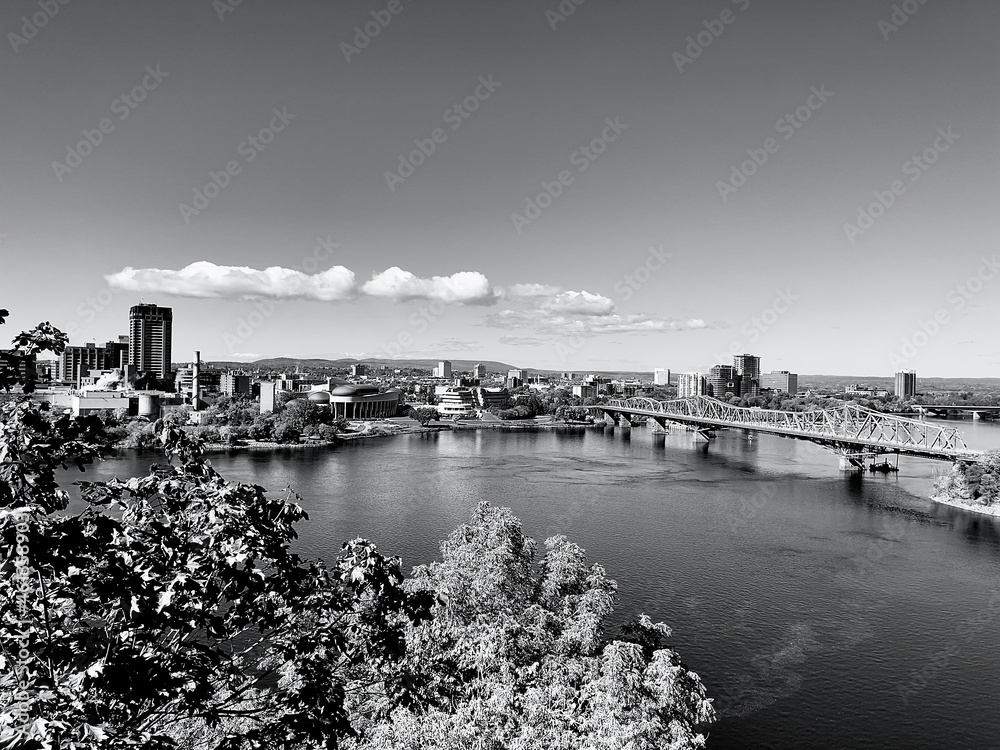 City scape on a sunny day