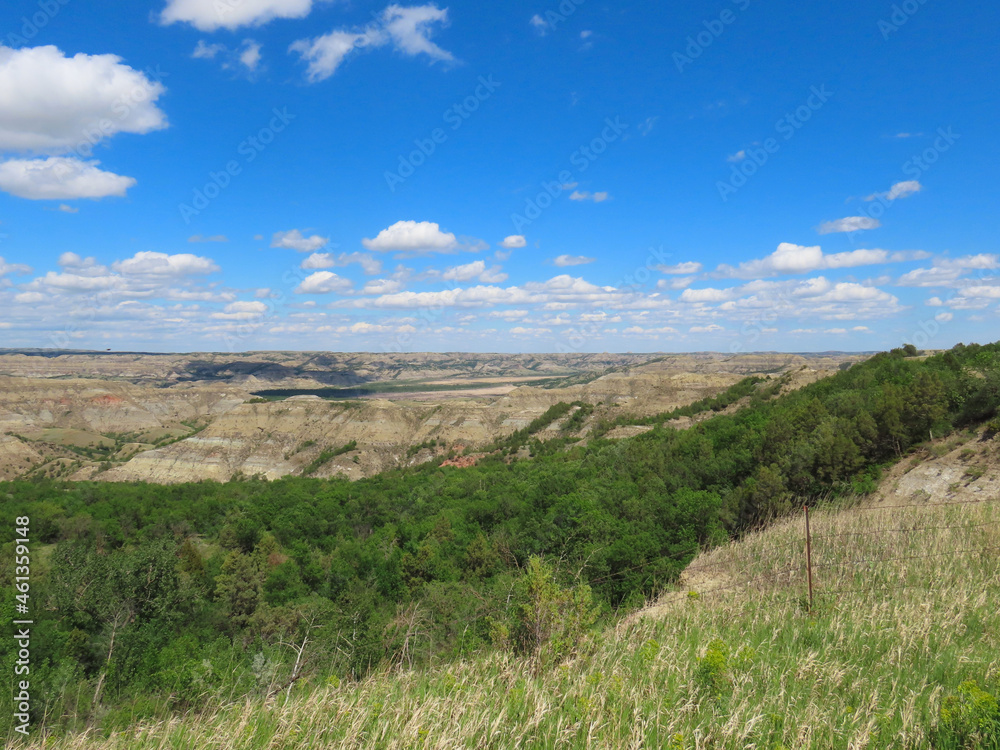 The north unit of the Theodore Roosevelt National Park in North Dakota.