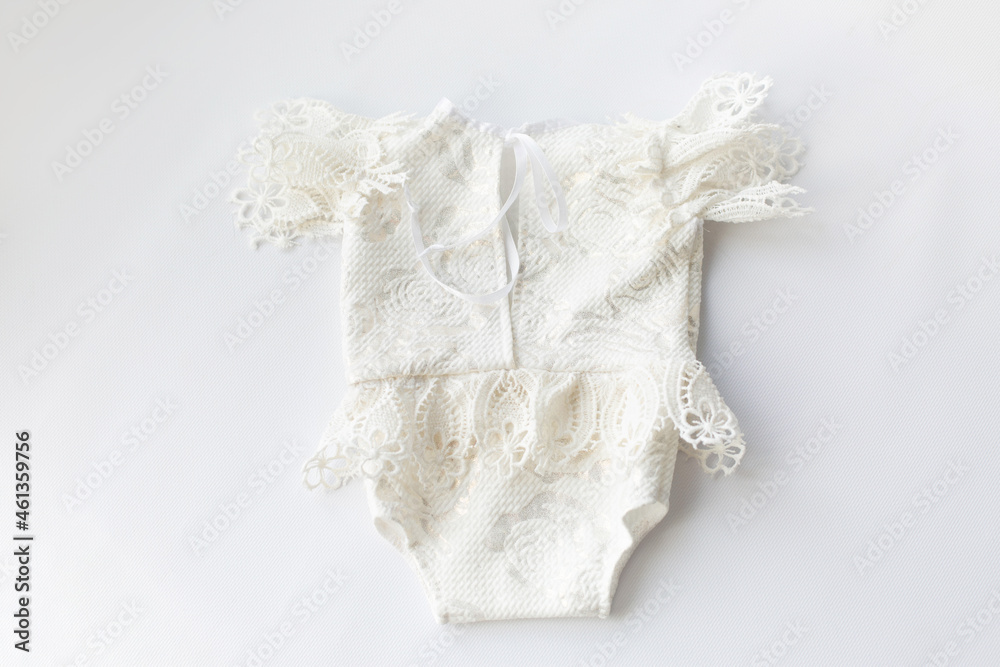 baby clothes for newborns. bodysuit with lace skirt baby clothes for newborns. bodysuit with lace skirt