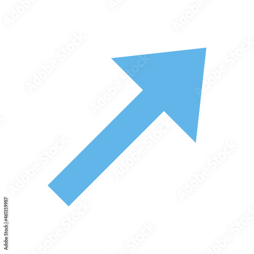 up right arrow flat icon