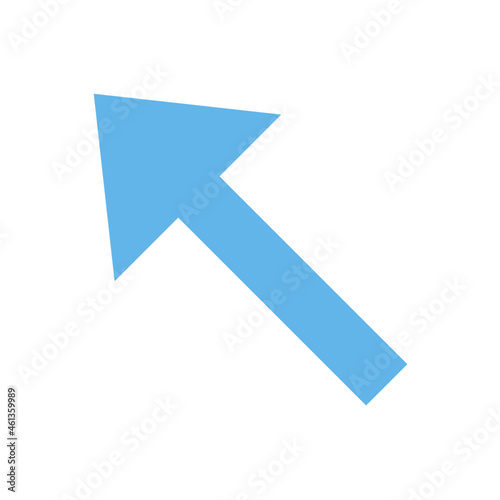 up left arrow flat icon
