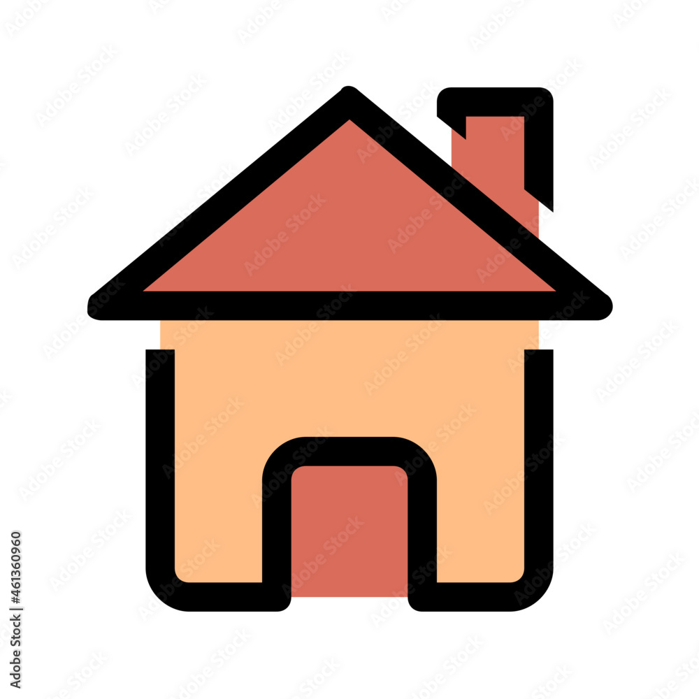 house Color line icon house Color line icon