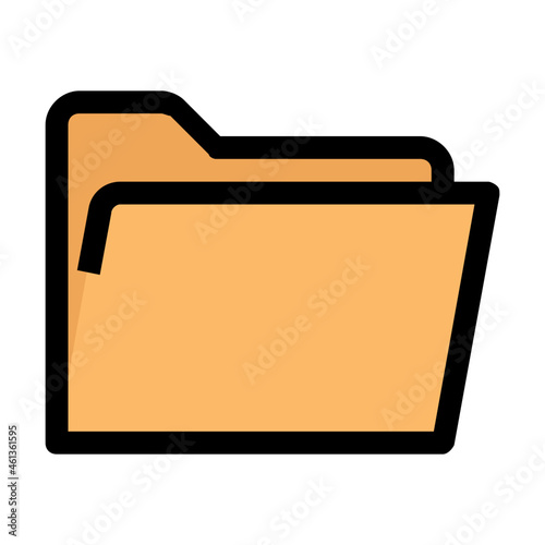 document Color line icon