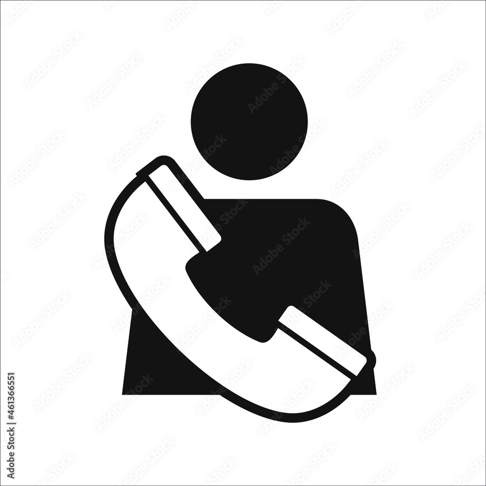 person with phone icon person with phone icon