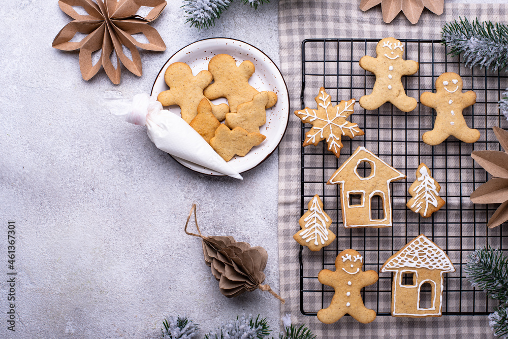 Traditional Christmas gingerbread cookies Traditional Christmas gingerbread cookies
