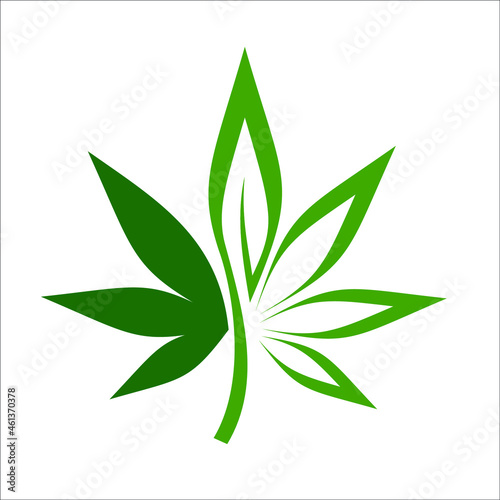 marijuana and cannabis leaf