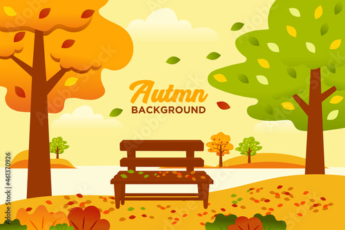 fall in autumn season vector