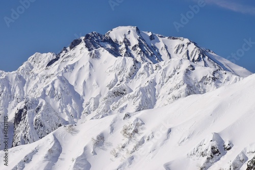 Fototapeta Naklejka Na Ścianę i Meble -  白馬八方尾根から望む白馬の峰々