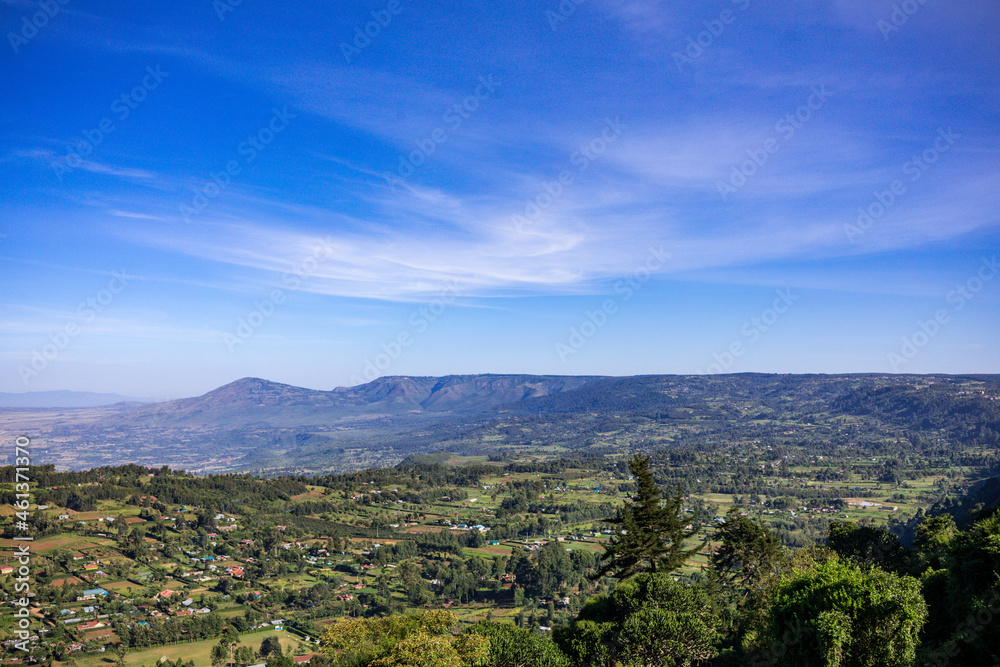 Kenyan Landscapes Mount Longonot National Park Stratovolcano Southeast