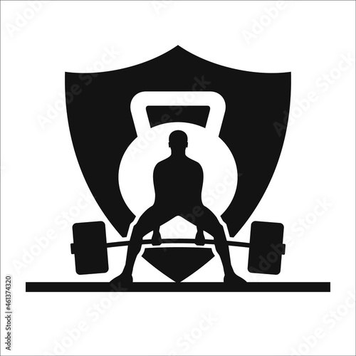 silhouette of a person on gym