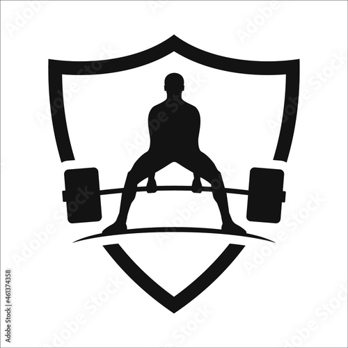 silhouette of a person on gym