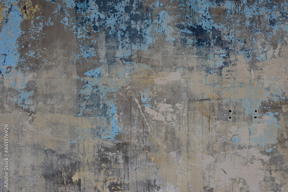 Obraz premium Rustic urban concrete wall with decayed grunge paint effect